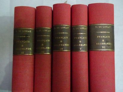 null « Français & Allemands », [tome II, III, IV, V, VI], D. de Lonlay ; Ed. Garnier...