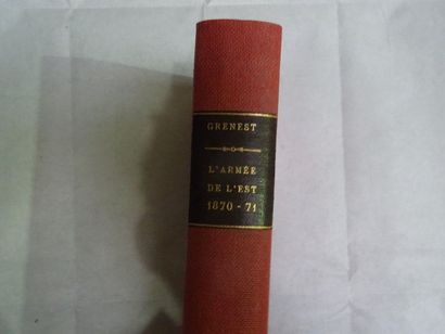 null « L’armée de l’Est », Grenest ; Ed. Garnier Frère, 1895, 590 p. (état d’usa...