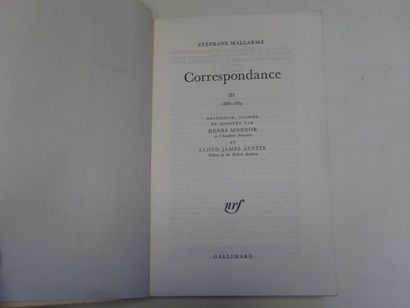 null « Correspondance : 1862-1871 / 1871-1885/ 1886-1889 », Henri Mondor et Lloyd...