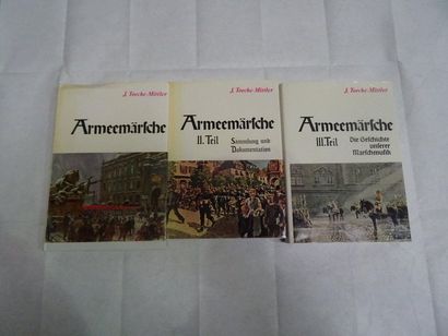 null « Armeemärsche », [tome 1, 2 et 3], J. Toeche-Mittler ; Ed. Kurt vowinkel, 1971,...