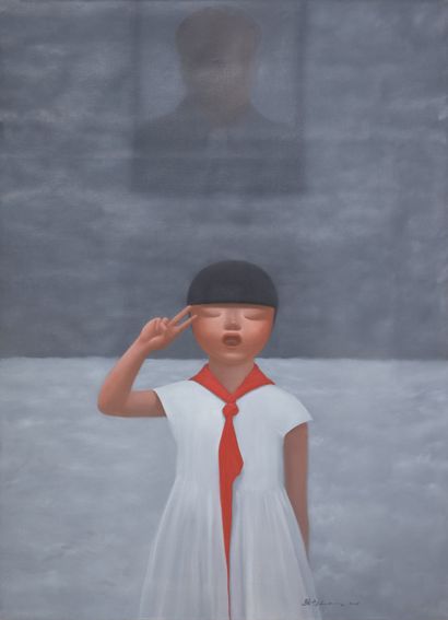 LIU QIMING (1972) The age having something to do with cloud 6, 2008 
Oil on canvas...