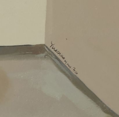 YUE MIAO (1984) 
Cage，2006年

布面油画，（未装裱在担架上）中间有签名和2006年的日期。

162 x 206厘米





岳淼（...