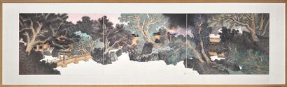 GUO Huawei (1983) 
The garden of century-old trees, 2012

Ink and acrylic on rice...