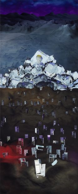 MIAO XIAOCHUN (1964) 
Microcosm，2008年

9幅C版画，第一幅左下角有签名，编号6/9，日期2008年

中央面板157x150厘米

157x63厘米的面板





苗晓春(1964年)...