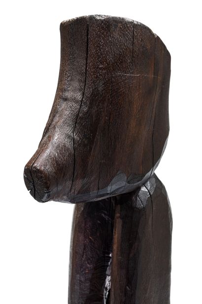 WANG KEPING (1949) 
Character, circa 1990

Sculpture in wood, signed lower back

H....