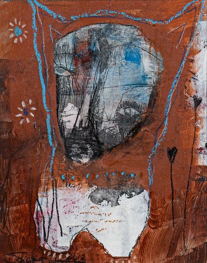 RENO Jesse Another wolf / Mixed media and acrylic on paper / Signed and dated 2012...