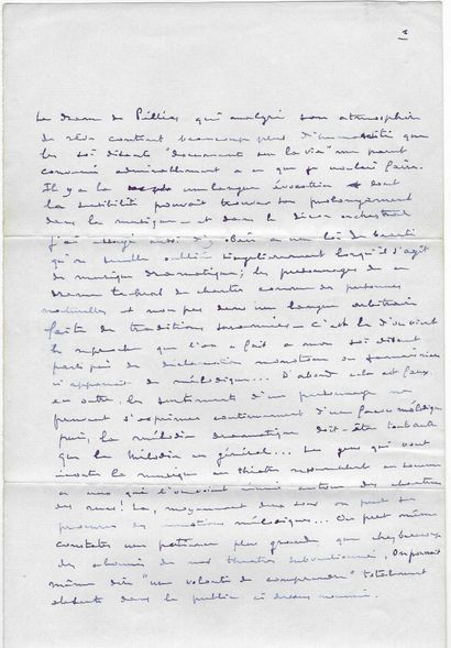 DEBUSSY, Claude (1862-1918), compositeur. 
Autograph manuscript, with some corrections....