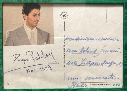 PAHLAVI, Mohammad Reza (1919-1980), dernier shah d'Iran. Reza PAHLAVI (1960-), fils...