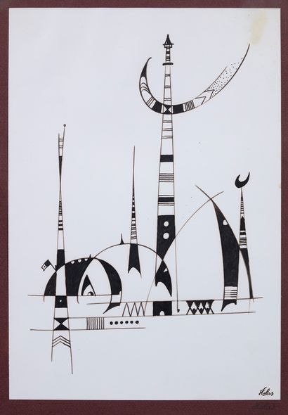 Bernard HOLAS (1907-1978) 
Abstraction 



Technique mixte 



49,5 x 64,5 cm 





Joint :...