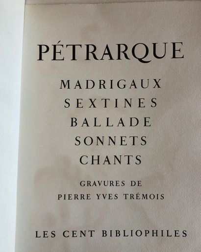 null 
Petrarque Madrigaux Gravure par Yves Tremois 