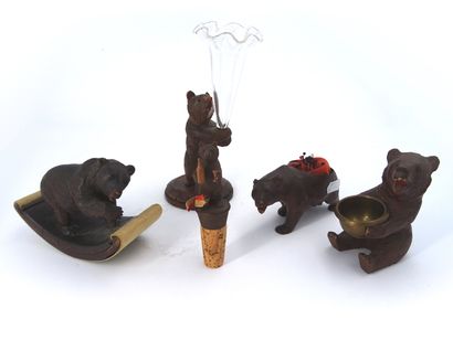 null 5 wooden bears
