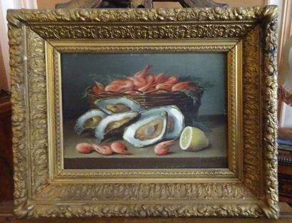 null G. BIHET

Still life with seafood.

oil on panel

33 x 23,5 cm