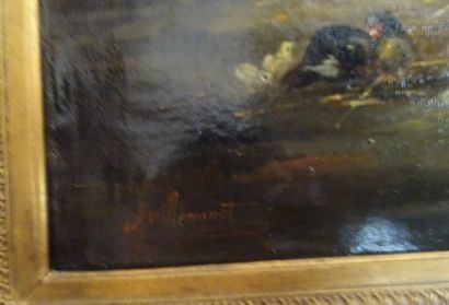 null GUILLEMINET

Le Poulailler

huile sur toile signée en bas à gauche 65 x 54 cm Restaurations...