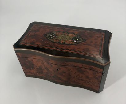 null Alphonse Giroux - 巴黎

单板盒，黄铜和珍珠母线，中央加密盒。

23 x 12 x 12厘米左右

使用时的划痕和刮痕