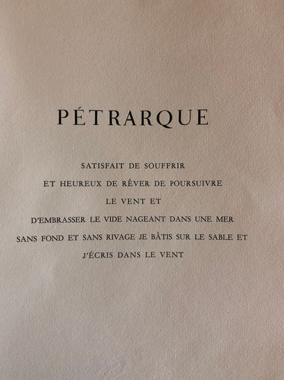 null 
Petrarque Madrigaux Gravure par Yves Tremois 