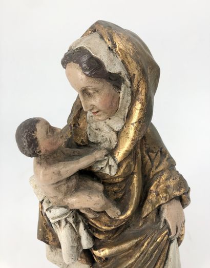 null Virgin with child after the Virgin of Bresset.

H: 29 cm approx.

Uses