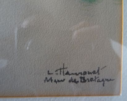 null Léon HAMONET (1877-1953)

Guerlédan

Aquarelle signée en bas à droite

24,5...