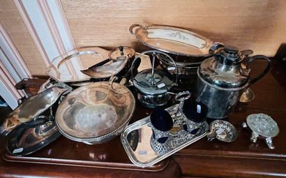 null Lot of silver plated metal