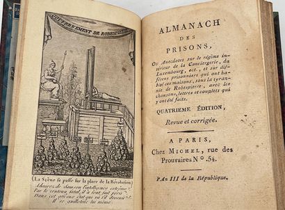 null 
Almanach des prisons, quatrième édition, revue et corrigée. A Paris chez Michel,...
