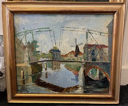 null Jean FAVRE (1921-2000)

View on a bridge

Oil on panel signed lower left

46...