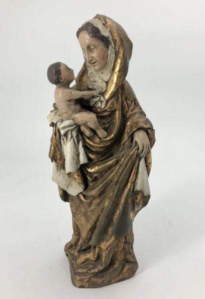 null Virgin with child after the Virgin of Bresset.

H: 29 cm approx.

Uses