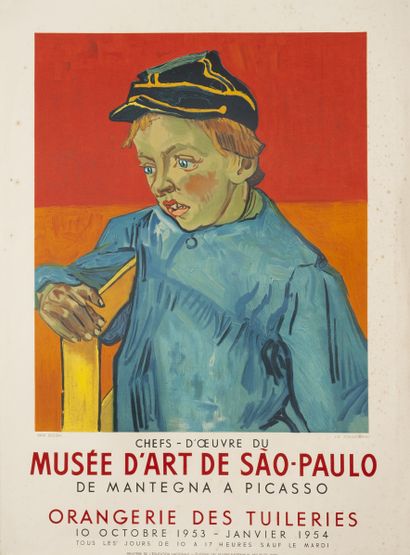 null VAN GOGH Vincent. Le collégien. Chefs d'oeuvre de Sao-Paulo de Mantegnat à Picasso....