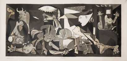 null PICASSO Pablo d'après. Guernica 1937. Museum of Modern Art New York. Affiche...
