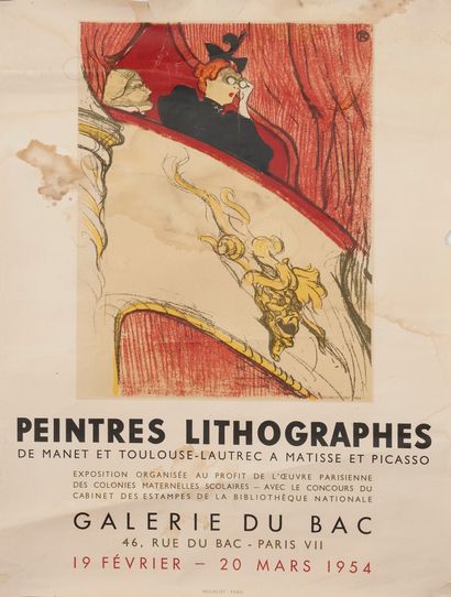 null TOULOUSE-LAUTREC Henri de d'après. Peintres et lithographes de Manet et Toulouse-Lautrec...
