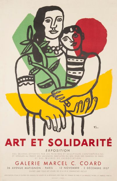 null LEGER Fernand. Art et Solidarité. Galerie Marcel C. Coard. 12 Novembre - 2 Décembre...