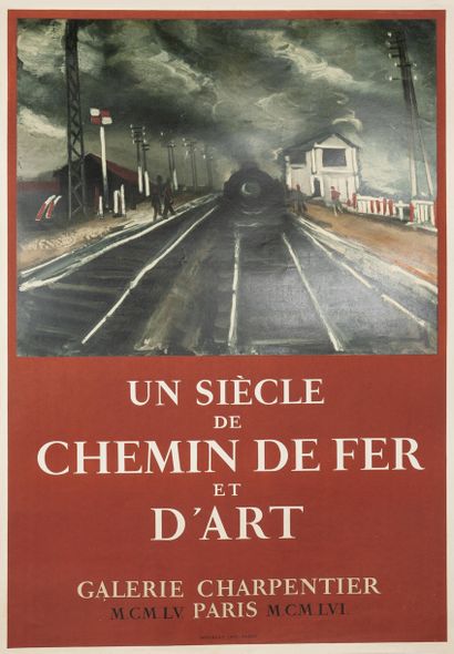 null VLAMINCK Maurice de. Un siècle de Chemin de Fer et d'Art. Galerie Charpentier.1961....