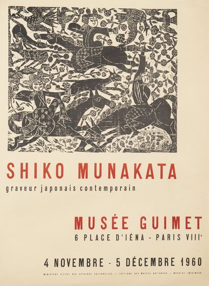 null SHIKO MUNAKATA. Graveur japonais contemporain. Musée Guimet. 4 novembre 5 décembre...