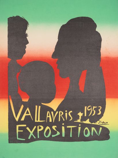 null PICASSO Pablo. Vallauris Exposition 1953. Linogravure. Sans mention d'imprimeur....