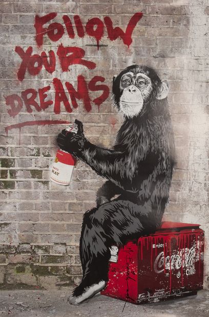 null GUETTA Thierry dit Mr Brainwash. Follow your Dreams. Enjoy Coca-Cola. 2000....
