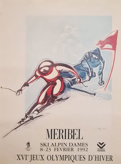 null BAR A. Meribel. Ice Hockey - Ladies Alpine Skiing. 8-23 February 1992. XVIth...