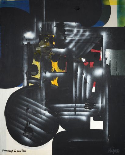 Ladislas KIJNO (1921-2012) 
Homage to van Troi, 1969
Oil on canvas, signed lower...