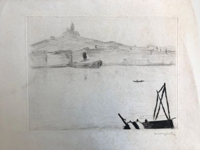 Albert Marquet (1875-1947) 
Marine
Print against signed lower right
18 x 23,5 cm