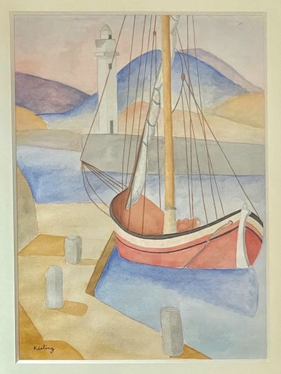Moïse KISLING (1891-1953) 


The Tartan, 1919



Watercolour on paper signed lower...