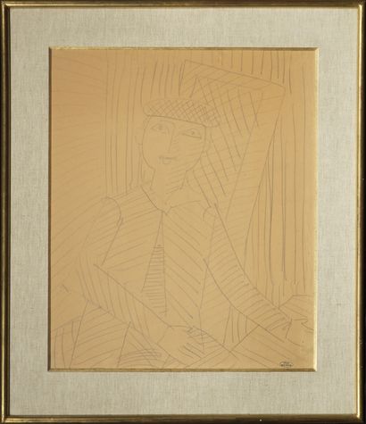André DERAIN (1880-1954) 


Portrait d'homme au béret



Crayon noir sur carton,...