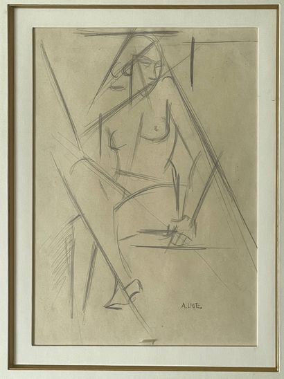 André LHOTE (1885-1962) 


Nu cubiste



Mine de plomb sur papier signée en bas à...