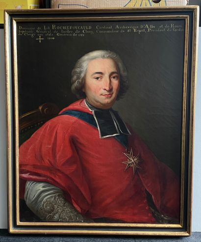 ÉCOLE FRANÇAISE, début du XIXe siècle 


Portrait of Cardinal de La Rochefoucauld,...