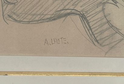 André LHOTE (1885-1962) 


Femme nue assise



Mine de plomb sur papier signée en...