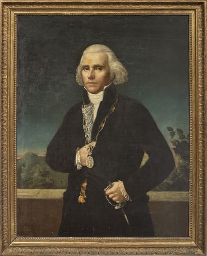 École SUD AMÉRICAINE, vers 1780 


Portrait of a gentleman



Canvas 



117 x 89...