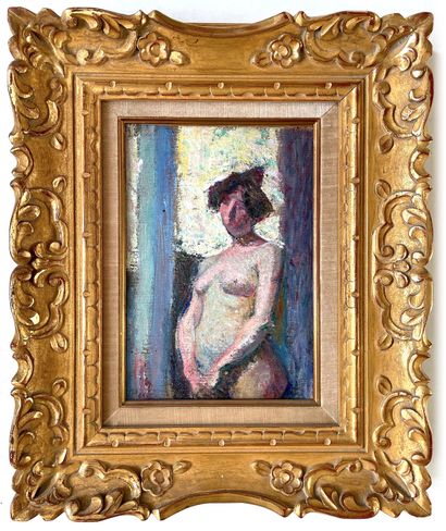 Jean PUY (1876-1960) 


Nude



Oil on canvas, signed lower left, stamped Ambroise...