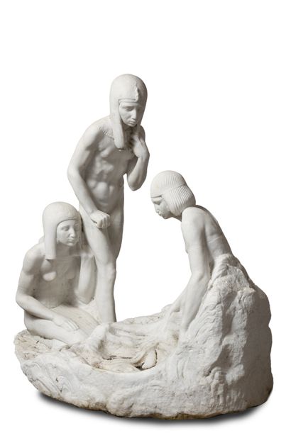 École ORIENTALISTE, XXème siècle 


Moses Saved from the Waters, 1914



Marble sculpture



Bearing...