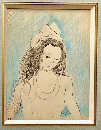 Marie LAURENCIN (1883-1951) 


Jeune femme au chapeau



Encre et crayons, monogrammée...