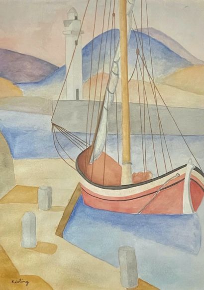 Moïse KISLING (1891-1953) 


The Tartan, 1919



Watercolour on paper signed lower...