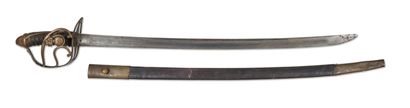null Revolutionary infantry saber, grenadier
Leather-covered handle with filigree....