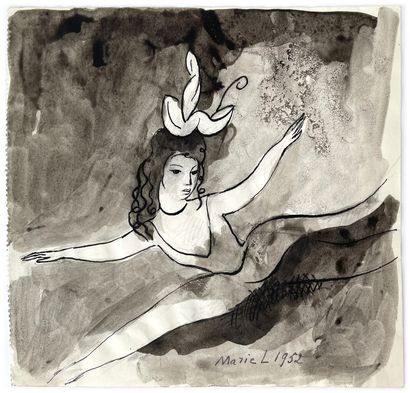 Marie LAURENCIN (1883-1951) 


La danseuse, 1952



Encre de chine et aquarelle sur...
