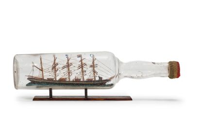 null Boat in a bottle
Five-masted barque under dry rigging
Amusing bottle from the...