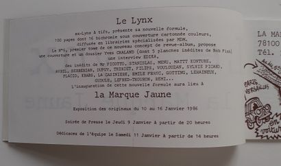 CHALAND - Le lynx : Ensemble composé du petit livret «Le lynx à la marque jaune»...